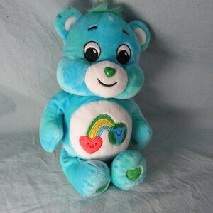 🐸 plush care bears 2022 basic fun! 9" Love The Earth stuffed animal (T221)